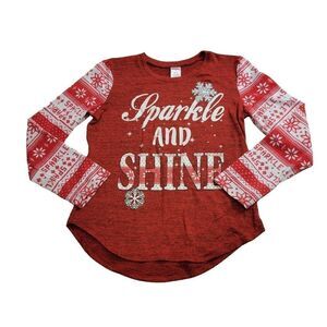 Holiday Time Sparkle and shine shirt L10/12